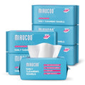 100 Sheet Daily Cleansing Towels Ultra Soft Dry Wipes for Sensitive Skin Disposable Facial Washcloths 100% Organic Viscose (Pack of 6)