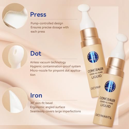 Liquid Concealer Full Coverage - Hydrating Under Eye Brightener