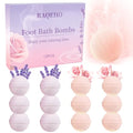 12-Piece Foot Bath Bombs - Rose & Lavender Foot Soak for Dry Cracked Feet