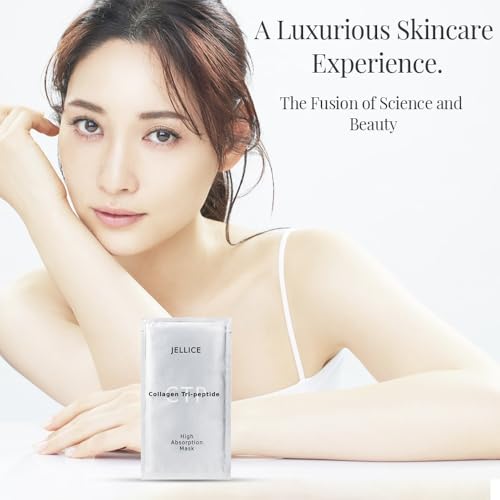 High-Absorption Collagen Face Mask ? Premium Japanese Sheet Mask with Collagen Tripeptides, Hyaluronic Acid, Niacinamide & Botanicals ? Firming, Smoothing, Hydrating ? 4 Pack