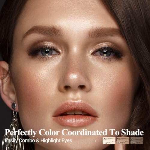 LUXAZA PRO Eyeshadow Stick 6-Piece Set - Nude Brown Metallic