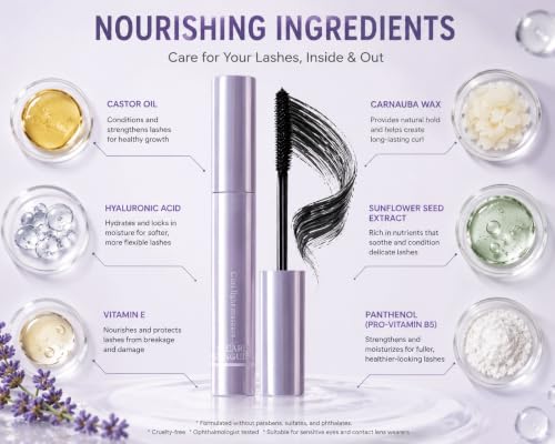 Curl Mascara for Women – Long Lasting Lengthening & Volumizing