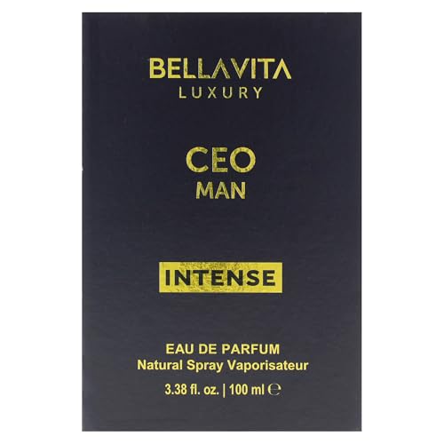 Bella Vita Luxury CEO Intense Men’s Eau de Parfum 100ml - Long Lasting Aromatic Fragrance