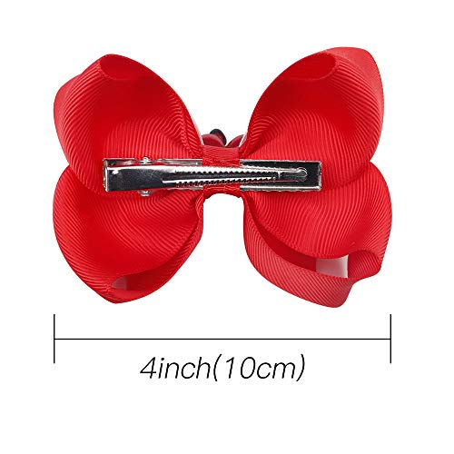 Hair Bow Clips Pin Girls Hairclips Ribbon Hairpins Bowknot for Valentines Days JHV14 (A)