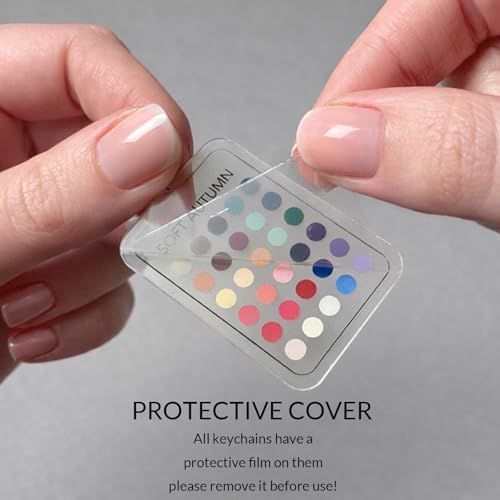 Seasonal Color Analysis Keychain - 12 Palette Cards
