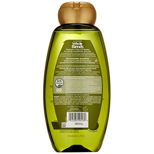 Garnier Whole Blends Replenishing Shampoo Legendary Olive, Dry Hair, 22 fl. oz.