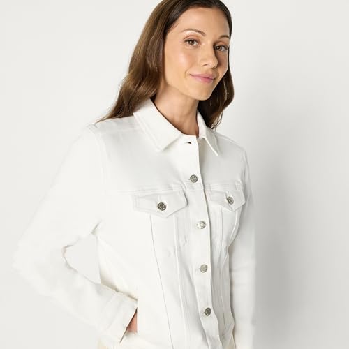 Amazon Essentials Women's Regular-Fit Denim Trucker Jacket