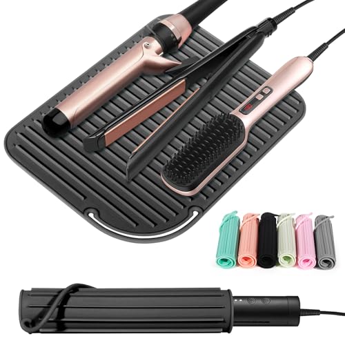 Heat Resistant Silicone Mat for Hair Tools - 11x8 Large