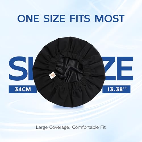Men's Satin-Lined Shower Cap, Waterproof & Reusable