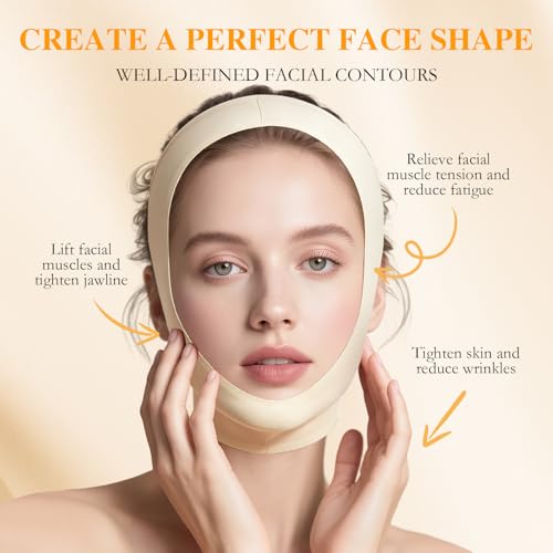 Collagen Face Sculpt Wrap - Reusable Jawline Shaper Chin Strap