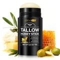 NIFEISHI Organic Beef Tallow for Skin, 100% Grass Fed Beef Tallow and Honey Balm Stick for Face and Body, Tallow face Moisturizer for Dry and Sensitive Skin, Natural Formula - 2.6 FLoz