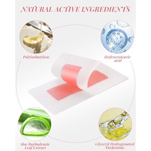 40PCS Facial Wax Strips for Hair Removal, Facial Hair Removal for Women, Waxing Kit for Women's Face, Bikini, Chest, Body, Arms, Legs, Back | 40ct Waxing Strips & 4 calming Oil Wipes