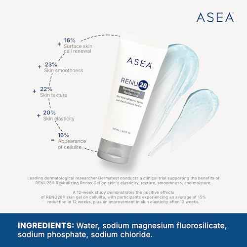 ASEA - RENU28 Redox Gel - Clean Beauty Skincare with Redox Molecules - Improves Elasticity, Smooths Fine Lines, Enhances Tone & Texture - 90 ml
