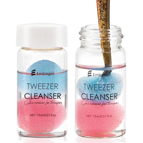 Tweezers Cleanser for Eyelash Extensions - Glue Remover, 2 Bottles