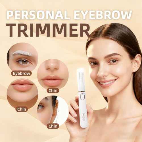 2025 Eyebrow Trimmer Facial Shaver for Women - Painless Facial Hair Remover, Mini Personal Grooming Tool with Combs