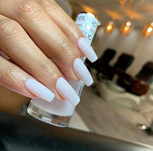 DAISY DND Gel Nail Polish Duo Set - White Bunny #057 Gel & Lacquer