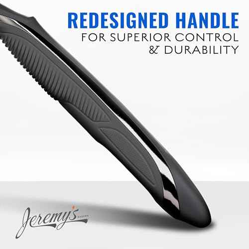 Jeremy's Razors for Men: Sprint 3 Blade Razor - Stainless Blades, Lubricating Strip, Precision Trimmer - Men's Shaving Essentials Kit, Travel Shaver Face Body Head Shavers (1 Razor 1 Cartridge)