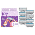 Joy Razor Blade Refills - 8 Count with Lubrastrip for Smooth Shave