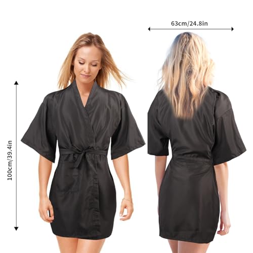 Salon Client Gown with Adjustable Tie - Hair Cutting Barber Cape