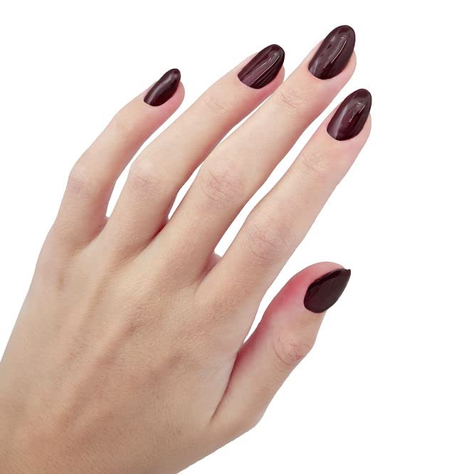 noorb beauty Wine Red Gel Polish, Natural Odorless Gel Nail Polish with Organic Pigments, Soak Off UV Gel Nail Polish Colors in Wine Red, Burgundy Wine Red