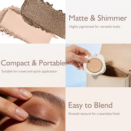 Beige Matte Eyeshadow Palette - 12 Neutral Shades