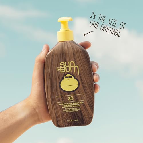 Sun Bum Original SPF 30 Sunscreen Body Lotion - Broad Spectrum Moisturizing Sunscreen with Vitamin E - Hawaii 104 Act Compliant (Made Without Octinoxate & Oxybenzone) - 16 oz (Pack of 2)