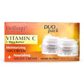Delfanti-Milano ? VITAMIN C & SHEA BUTTER? DUO pack ? Day + Night Creams ? Face, Neck D?collet? Moisturizing and Nourishing Cream for renewed complexion ? Made in Italy