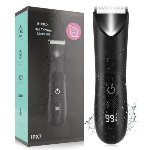 Manscape Ball Trimmer for Men, Body& Pubic Hair Trimmer and Groin Hair Shaver, Bikini Shaver Women, Wet/Dry Smooth Shaving, IPX7 Waterproof