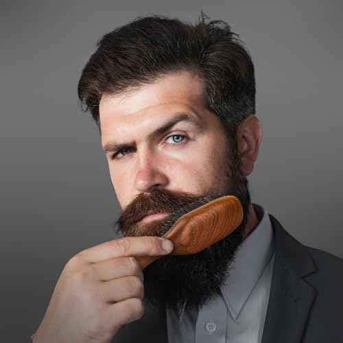 Hair Brush for Men- Slick Back Hair Brush - Boar Bristles Brush for Fine Thin Medium Hair, Nature Boar Hairbrush for Beard Styling