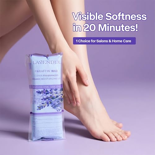 NOVAL Lavender Paraffin Wax Refills - 6 Pack (6 lbs) for Hands & Feet Spa