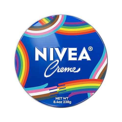NIVEA Creme Face, Hand and Body Moisturizer Cream, Limited-Edition LGBTQ+ Pride Creme Tin, Rich Body Cream for Dry Skin with Provitamin B5, Fast-Absorbing and Non-Comedogenic, 8.4 Oz Tin