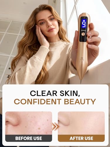 9-Speed Skin Tag Remover Pen with LCD Display