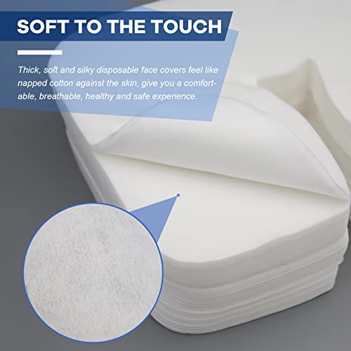 500 Count Disposable Face Cradle Covers, Medical-Grade, Ultra Soft, Luxurious, Non-Sticking Massage Face Covers, Headrest Covers for Massage Tables & Massage Chairs