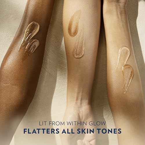 Vaseline Glazed and Glisten Golden Hour Body Gel Oil Glow Vanilla Cocoa Shimmering with Ultra-Hydrating Lipids and 100% Pure Cocoa Butter, 6.8 Oz