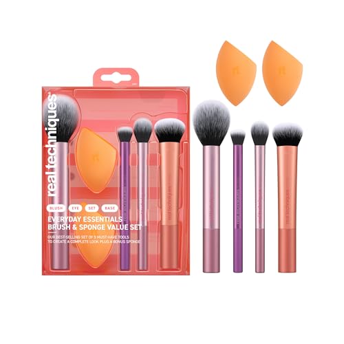 Real Techniques 6-Piece Makeup Brush & Sponge Set