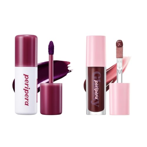 Peripera Peel Off Lip Stain & Glasting Lip Gloss Bundle
