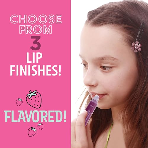 6pc Strawberry Lip Gloss & Balm Set for Kids