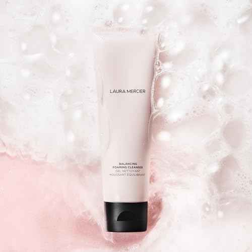 Laura Mercier Balancing Foaming Facial Cleanser, Makeup Remover, Gently Removes Dirt and Excess Oil, Enriched with Prickly Pear Extract, Maintains Skin's Moisture, Ideal for Oily Skin