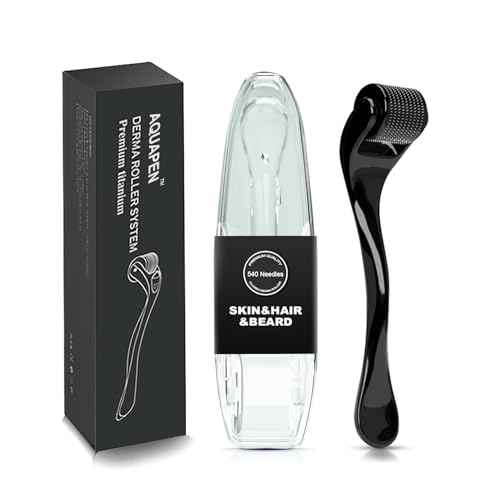 Derma Roller 540 Titanium Microneedles for Face, Scalp & Beard Care | 0.25mm Needle Depth | Premium Durable Design | Hypoallergenic & Easy-Clean | Unisex for Women & Men