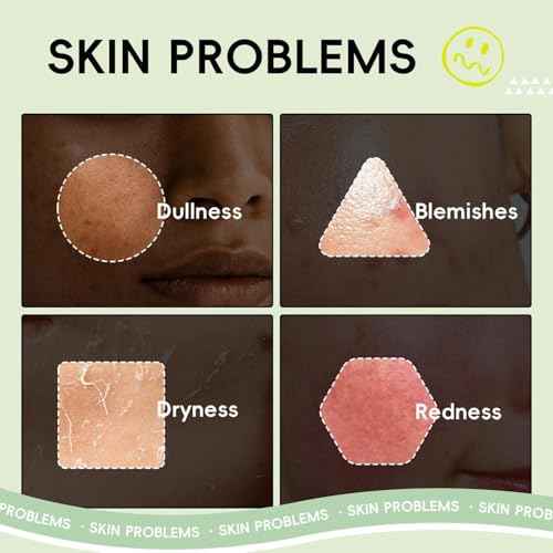 kin Care Set, Fruit Women Birthday Christmas Beauty Gift Sets, Skin Care Kit with Cleanser, Serum, Eye Cream, Face Cream Travel Kit for Women, Gentle, Full Sizes 4pcs, Stocking Stuffers