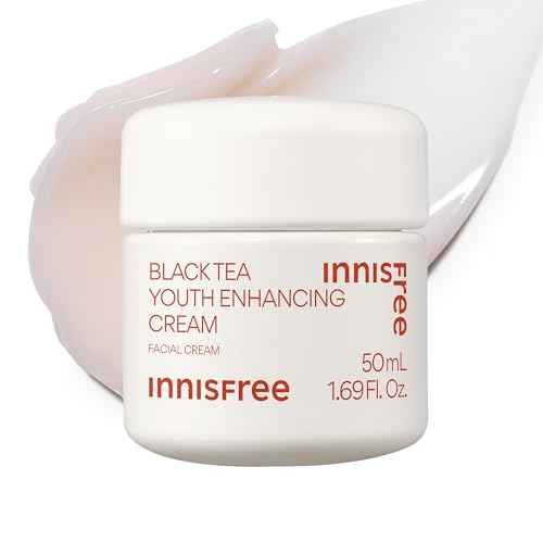 innisfree Black Tea Youth Cream, Korean Moisturizer with Hyaluronic Acid for Radiance, Firm Skin, Hydration, and Visible Anti-Aging Benefits