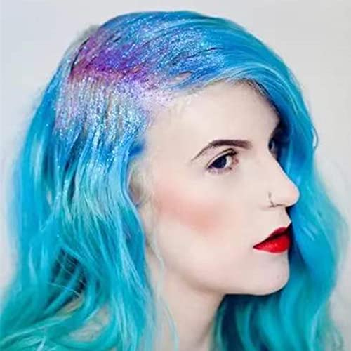 Light Blue Holographic Glitter Spray - Hair & Body Makeup