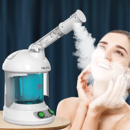 KINLITO Facial Steamer with Ozone - Nano Ionic Warm Mist Spa