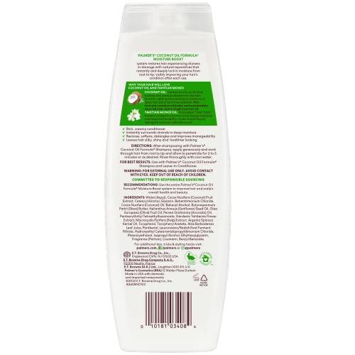 Palmer's Coconut Oil Formula Moisture Boost Conditioner, 13.5 Fl Oz (Pack of 2)