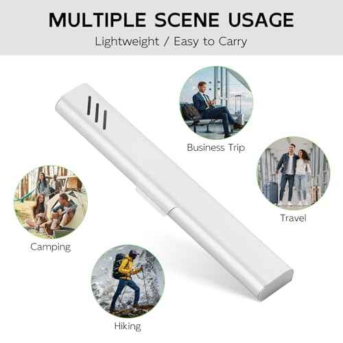 Travel Toothbrush Case, Portable Toothbrush Holder, Durable Aluminum Toothbrush Storage Box, Small Breathable Manual Toothbrush Container for Traveling, School, Camping, Business Trip - Sliver