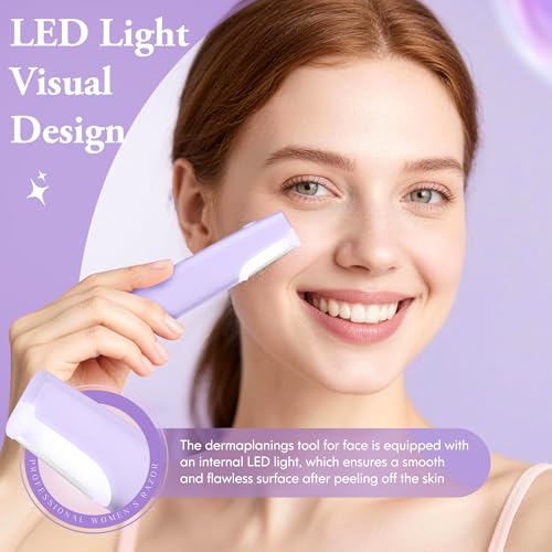 Sonic Dermaplaner for Women - Rechargeable Hair Removal Razor