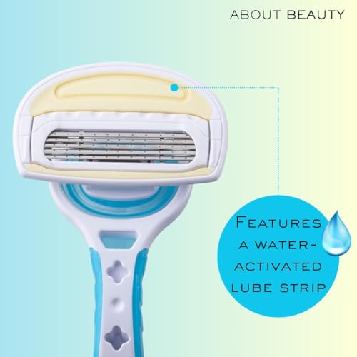 5 Blade Water Activated Disposable Razors, 3 Gentle Beauty Groomers for Hair Removal, Ideal for Shaving and Exfoliating, Japanese Steel Gently Removes Body Hair