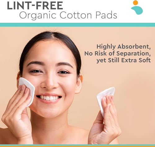 Large Cotton Rounds, 150 Count - Soft Pressed Pads for Baby Skin