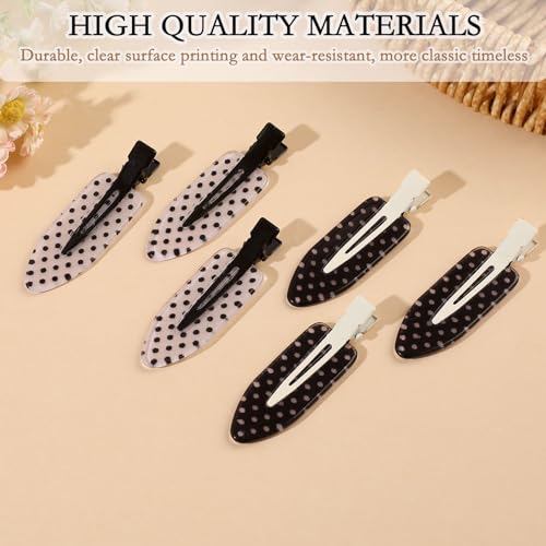 6-Pack Creaseless Hair Clips for Women - No Crease Design