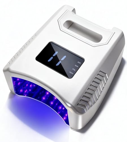 Cordless LED UV Nail Lamp with 5200mAh Battery, Portable Gel Nail Dryer